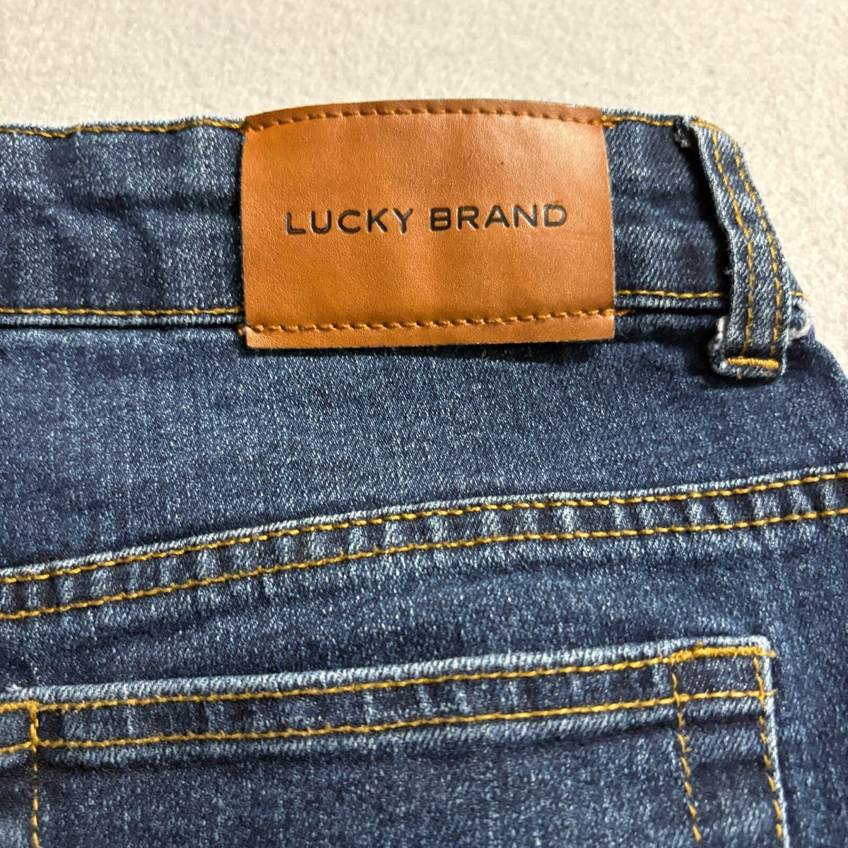 Lucky Brand Authentic Skinny Stretch Jeans Boys Size 14 Dark Wash Denim