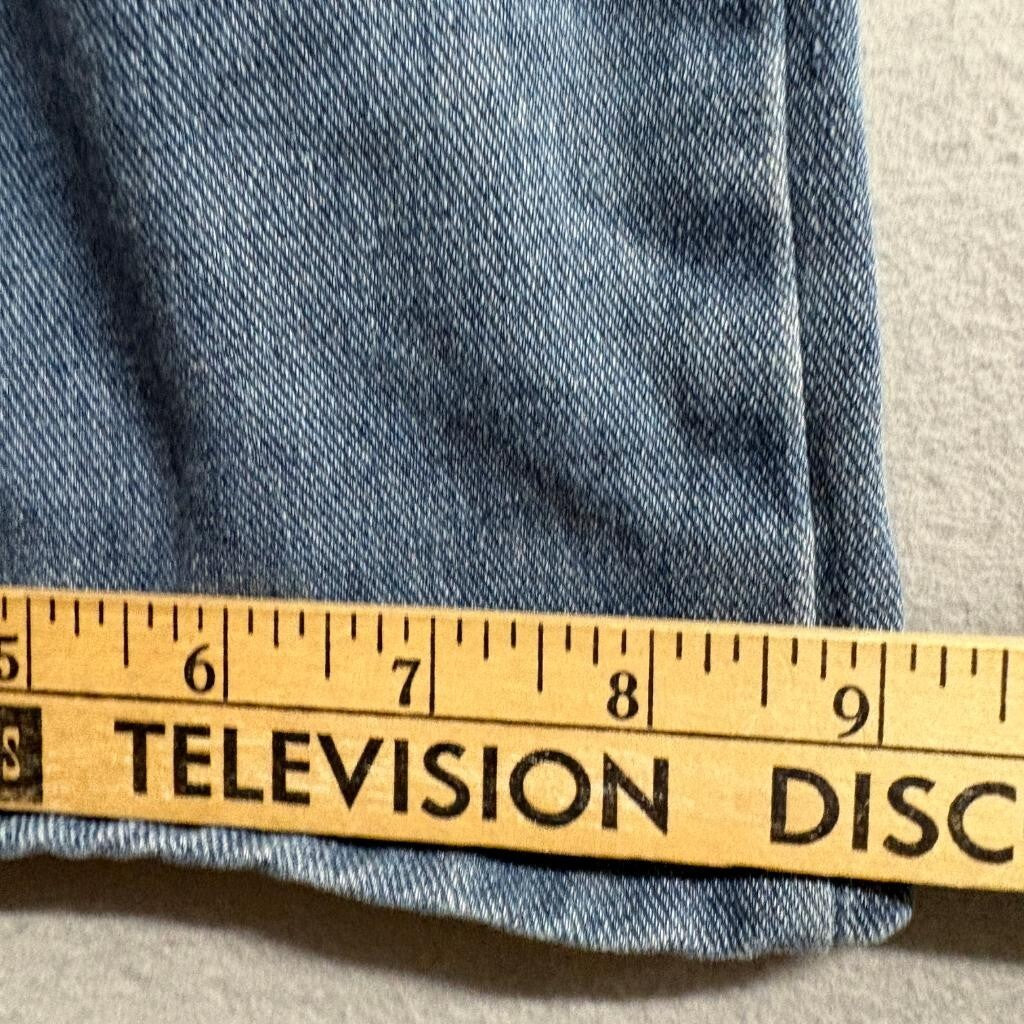 Cider Cargo Jeans Womens Small Blue Denim Wide Leg High Rise Utility Pockets