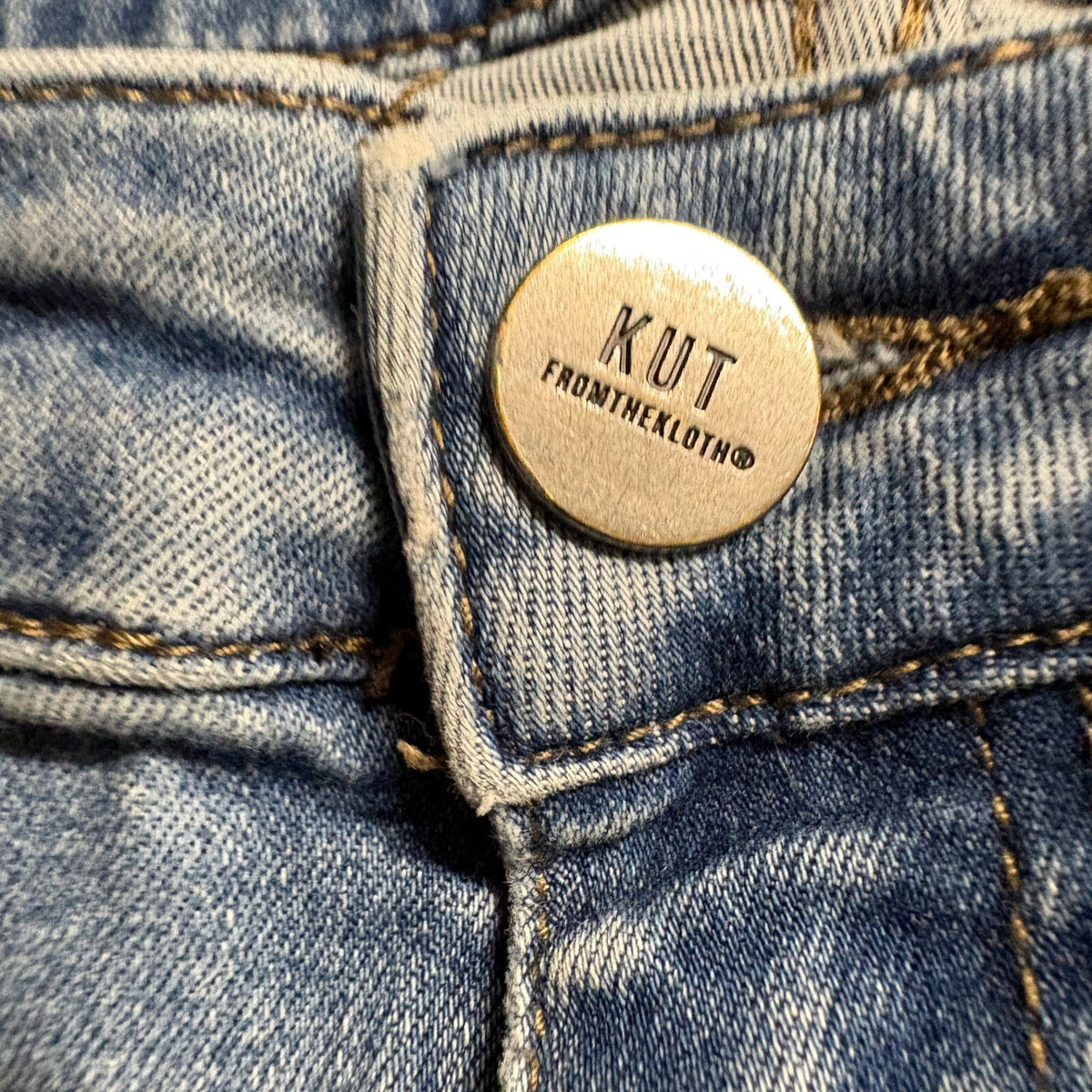 Kut from the Kloth High Rise Ankle Slim Straight Leg Jeans Womens Size 14 Blue