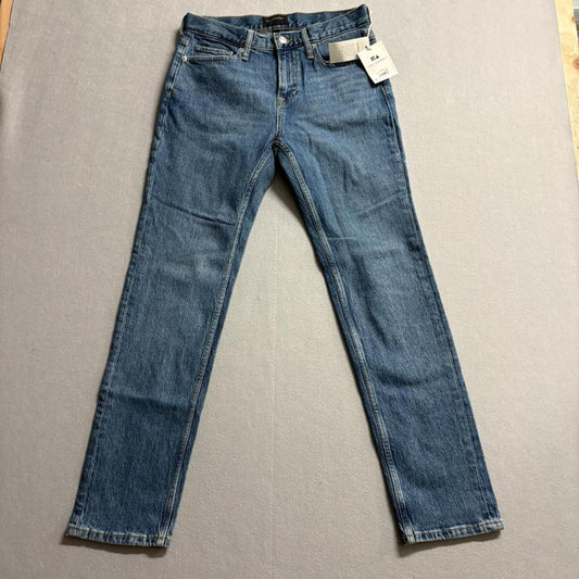 Free Assembly Slim Jeans Mens 29x30 Dark Wash Blue Denim Stretch New with Tags