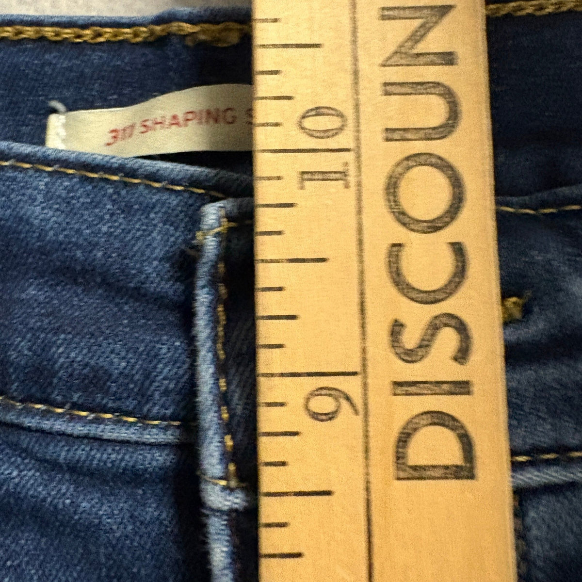 Levi's 311 Shaping Skinny Jeans Womens 32 Blue Denim Stretch Mid Rise Pants