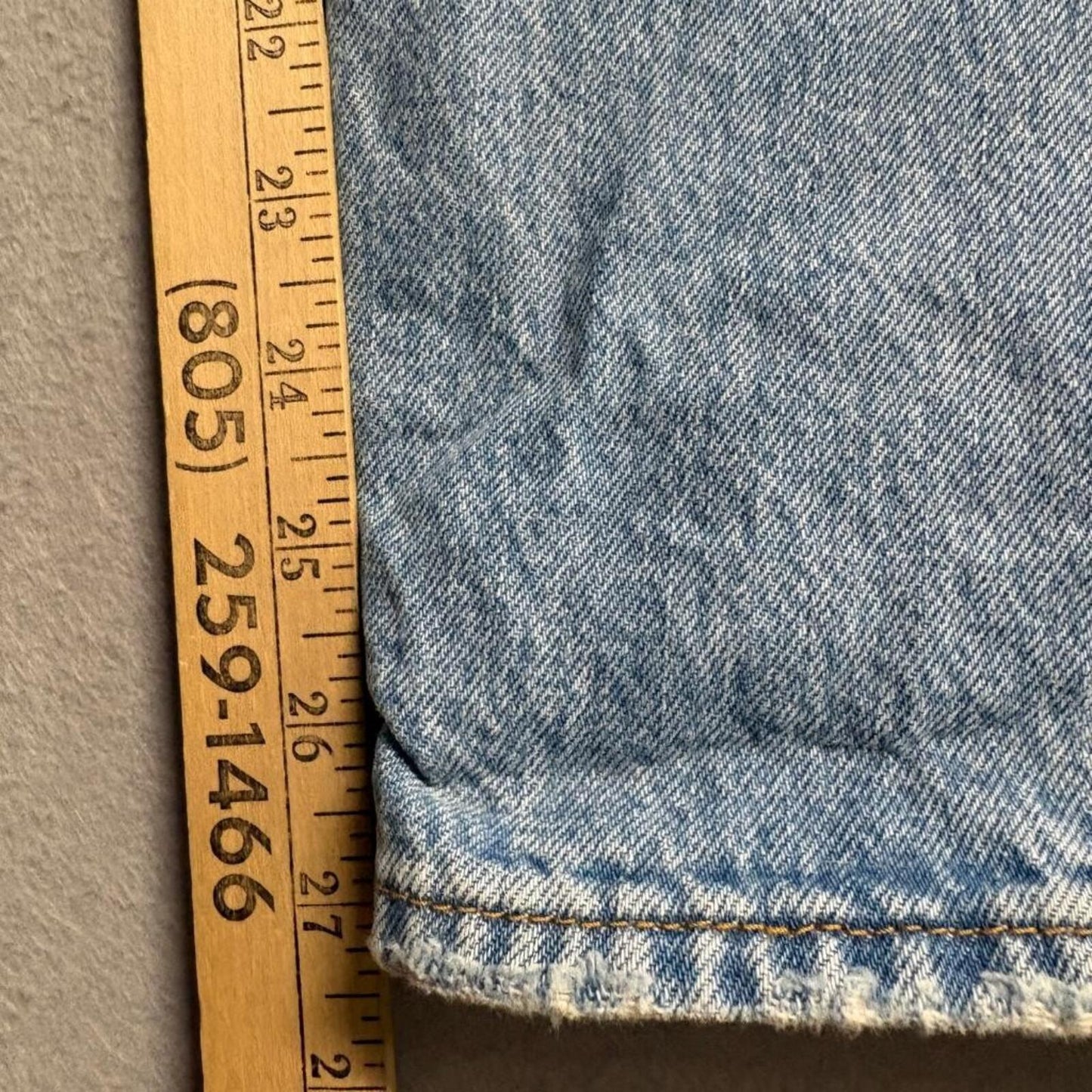 Levi's Premium Wedgie Straight Jeans Womens 23x28 Blue Distressed High Rise