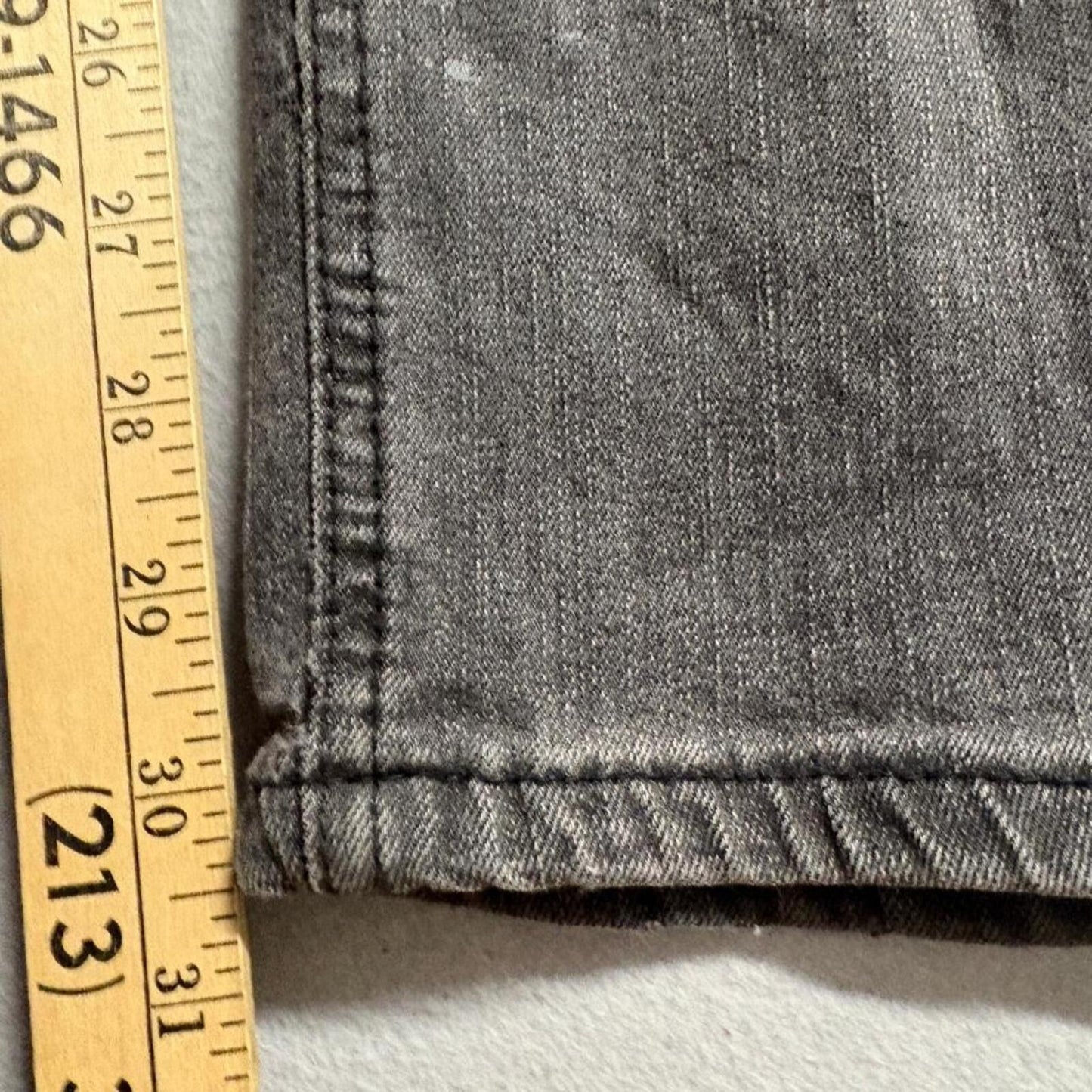 American Rag Jeans Mens 34x32 Gray Comfort Stretch Denim Slim Straight Pants