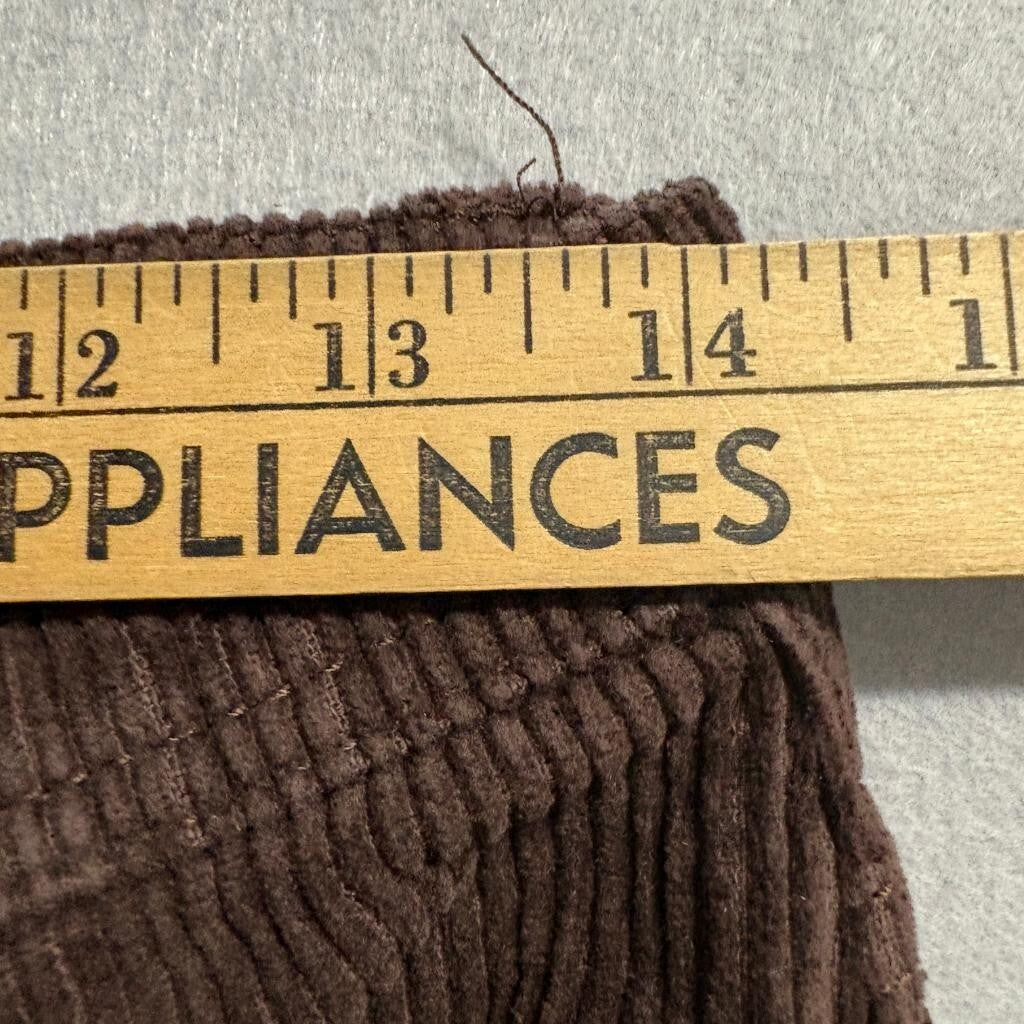 Empyre Relax Corduroy Pants Mens 28 Brown Skate Y2K Distressed Ripped
