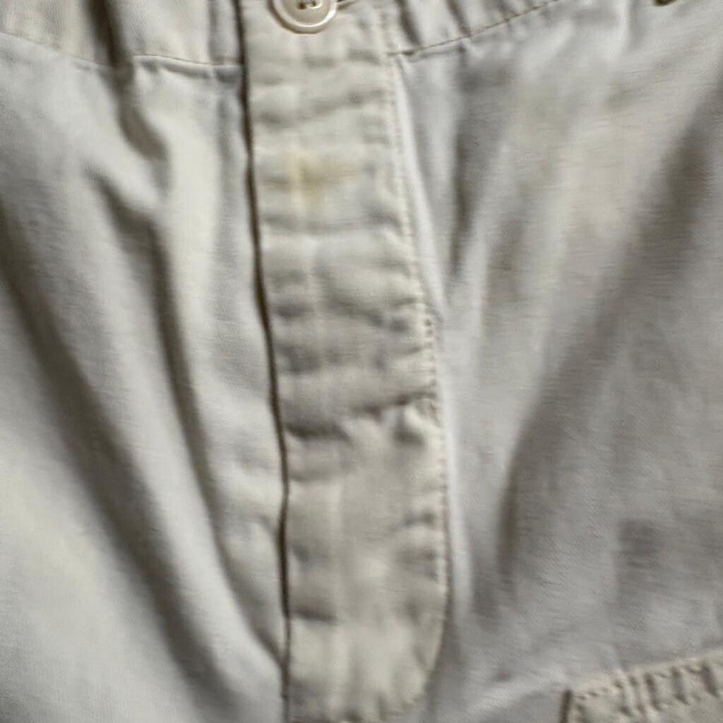 Universal Thread Cargo Pants Womens Size 6 Beige Cream Wide Leg Cotton Utility
