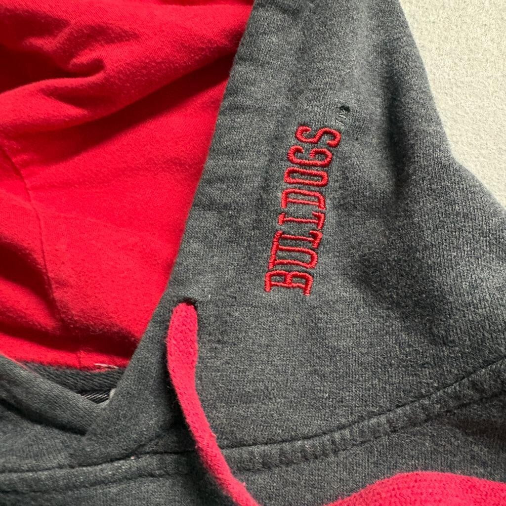 Fresno State Bulldogs Stadium Athletics Hoodie Mens XL Gray Red NCAA Sweatshirt
