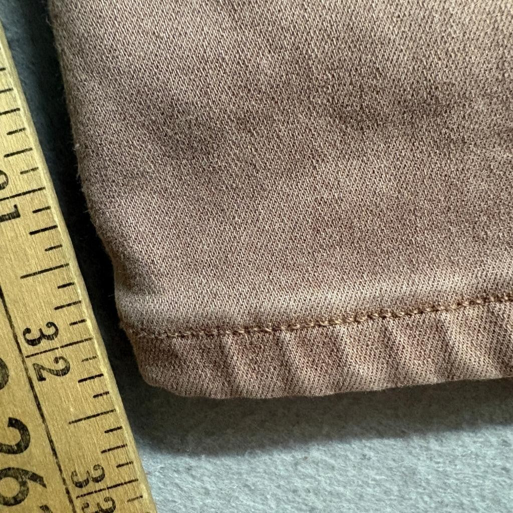 Paige Mens Jeans Size 38 Brown Tan Stretch Denim Made in USA Slim Straight