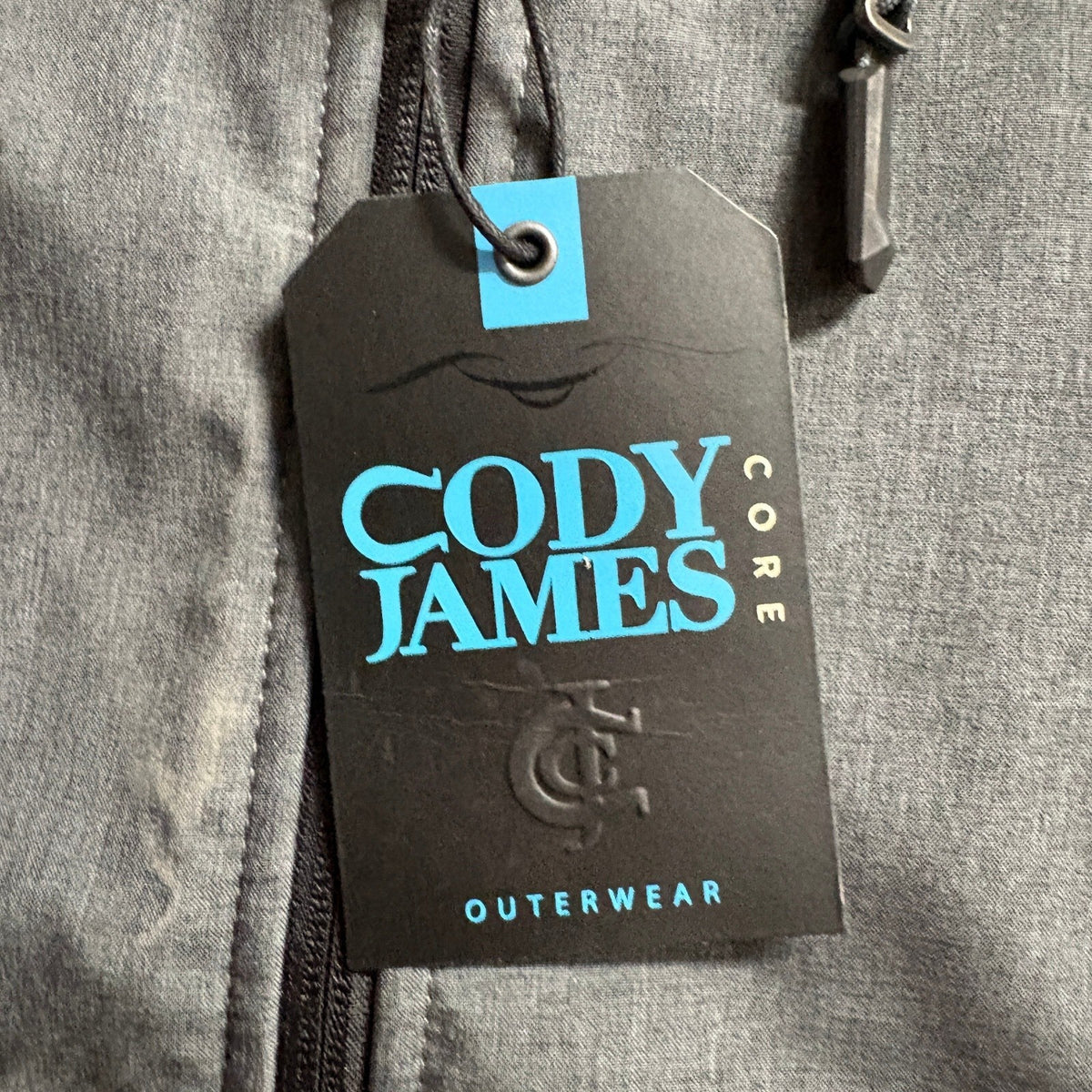 Cody James Core Softshell Vest Mens Large Gray Water Repellant Fleece Lined NWT