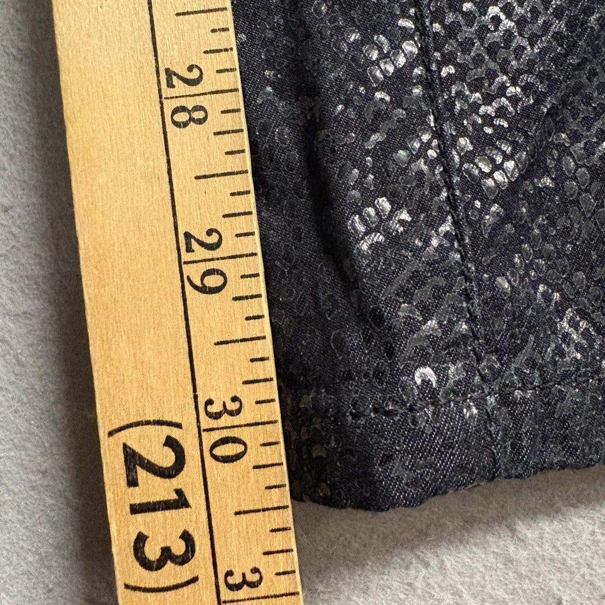 Lafayette 148 New York Snakeskin Print Pants Womens Size 6 Metallic Black
