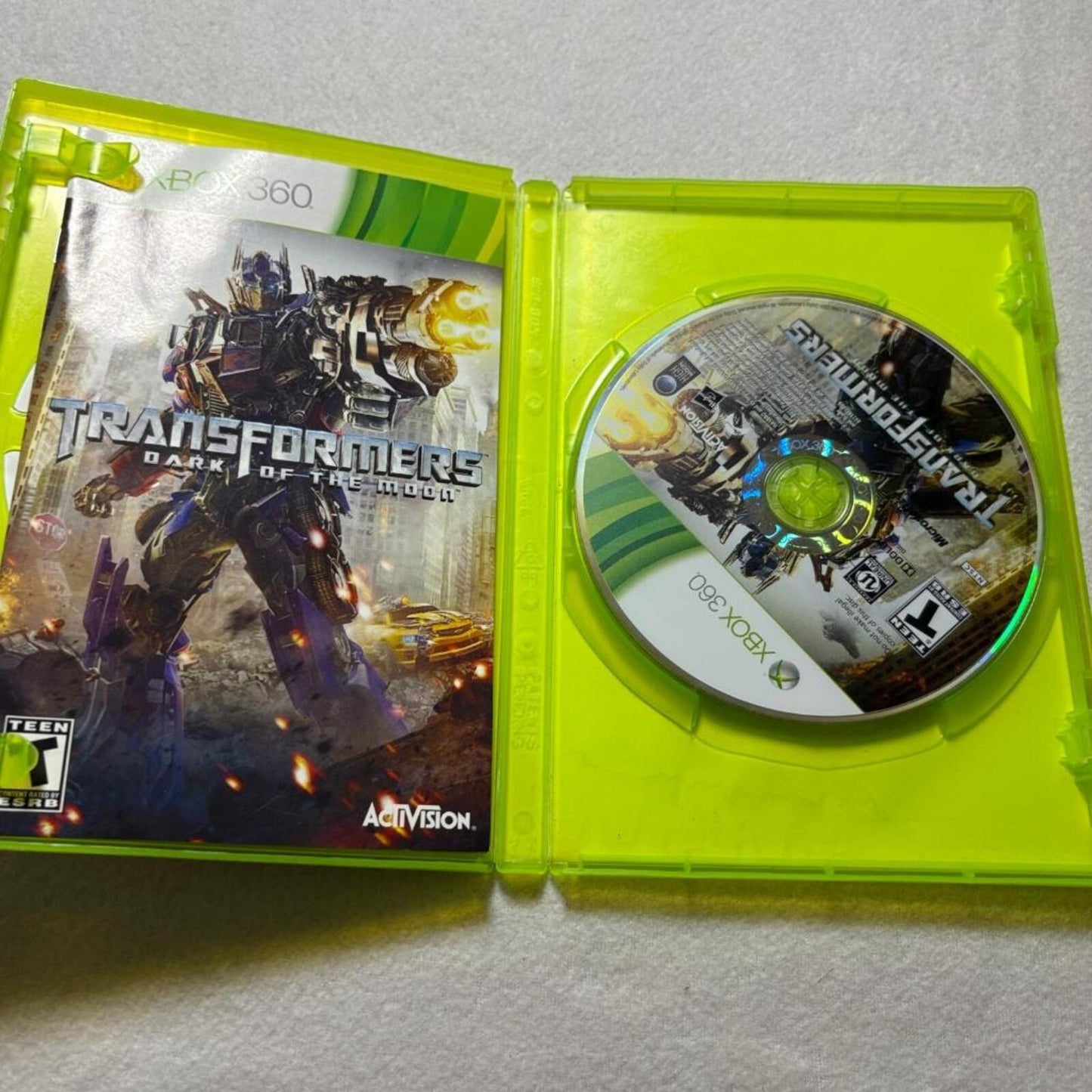 Transformers Dark of the Moon Xbox 360 Game Complete with Manual