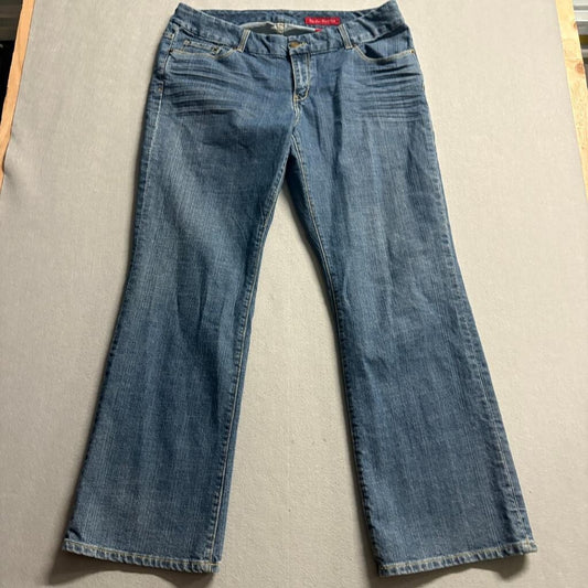 Seven7 Premium Regular Boot Cut Jeans Womens Size 20 Blue Denim Stretch