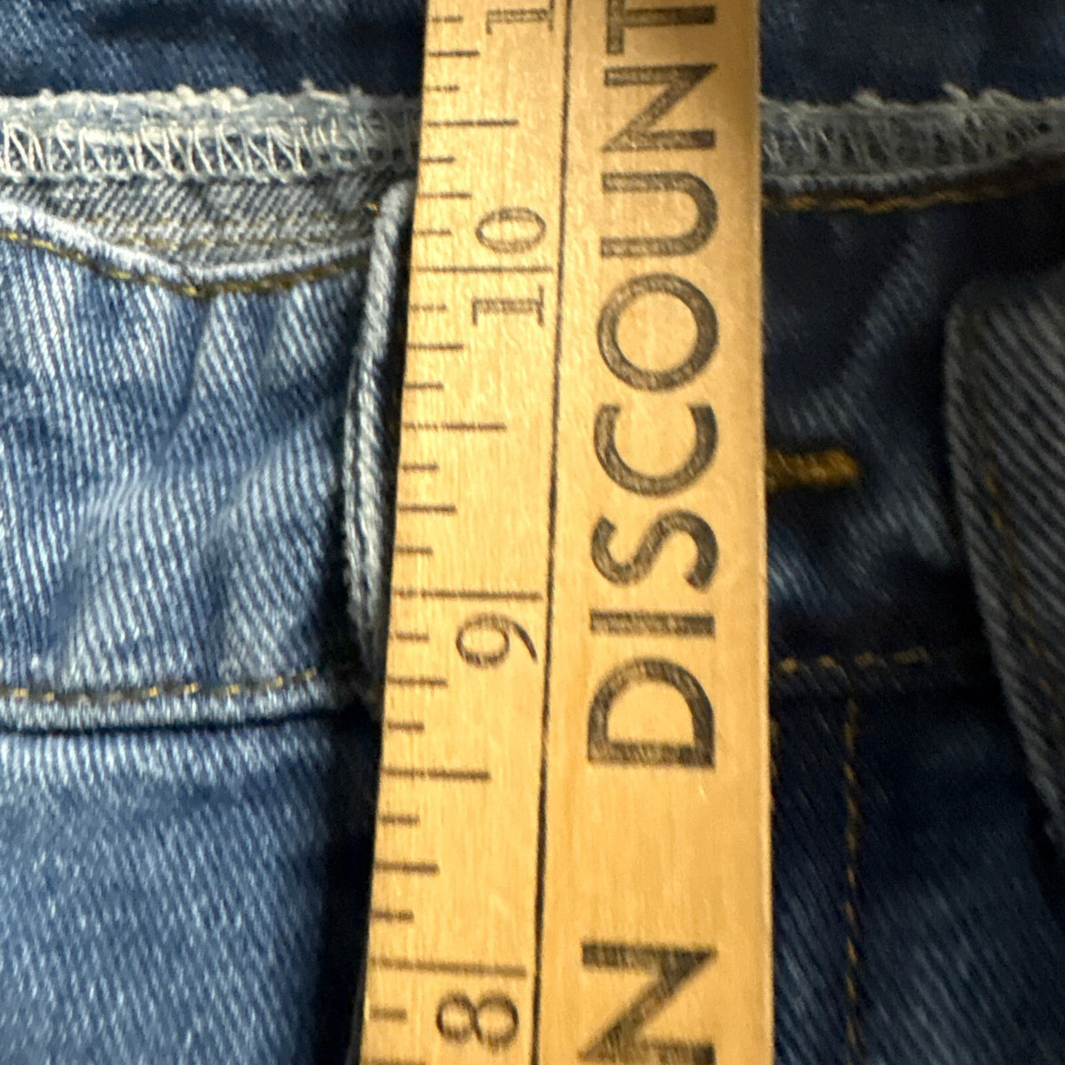 SHEIN Womens Front Seam Straight Leg Denim Jeans Size 28 Blue High Rise