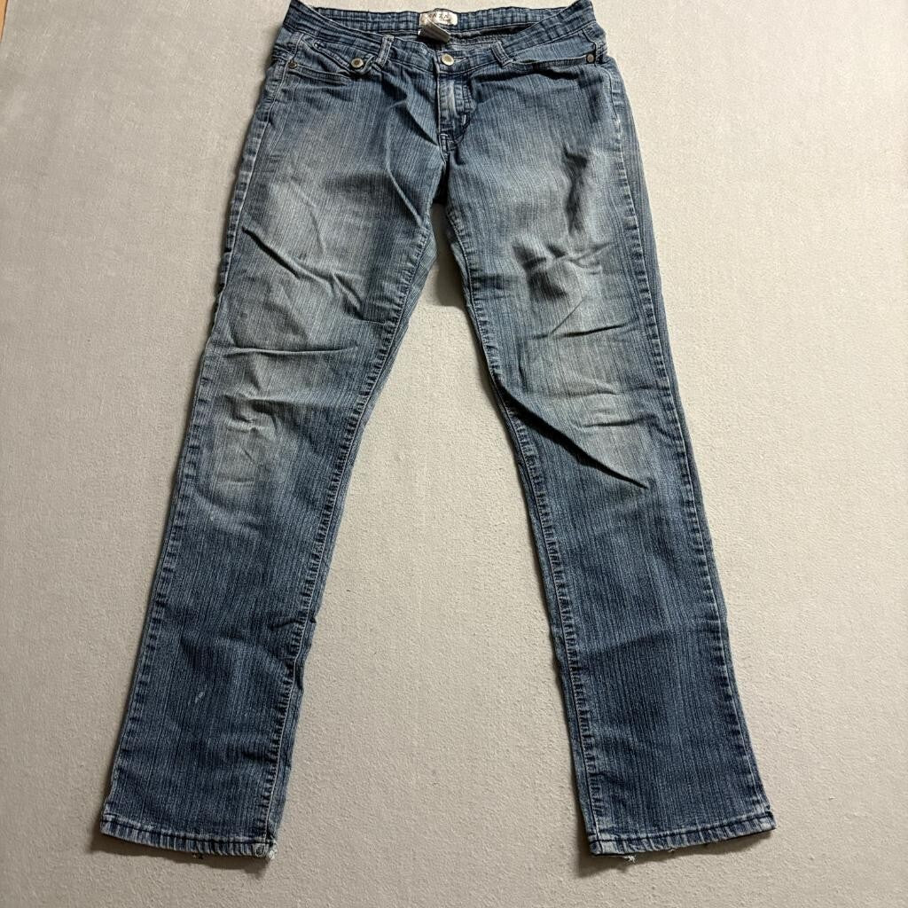 Saza Jeans Womens Size 11 Blue Denim Stretch Straight Leg Low Rise Y2K