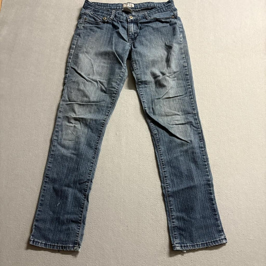 Saza Jeans Womens Size 11 Blue Denim Stretch Straight Leg Low Rise Y2K