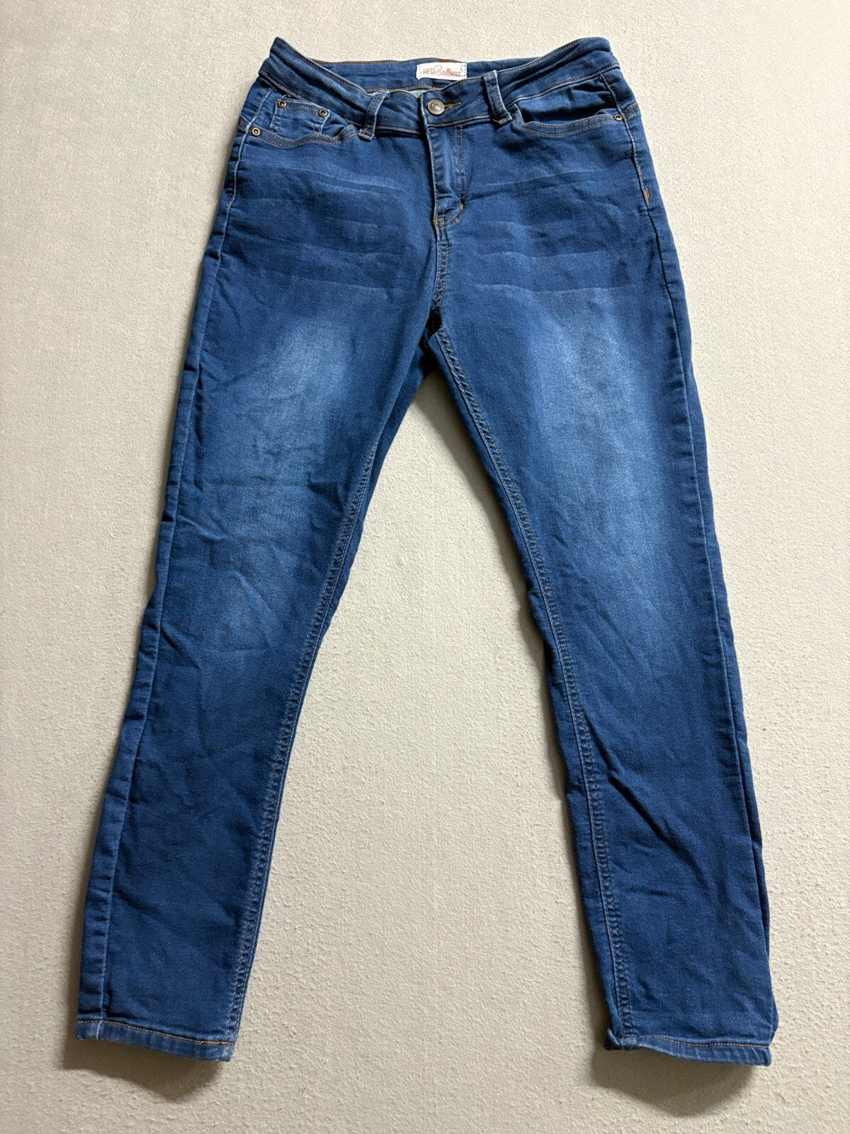 RED Bottoms Womens Jeans Size 9/29 Blue Skinny Stretch Denim Ankle Medium Wash