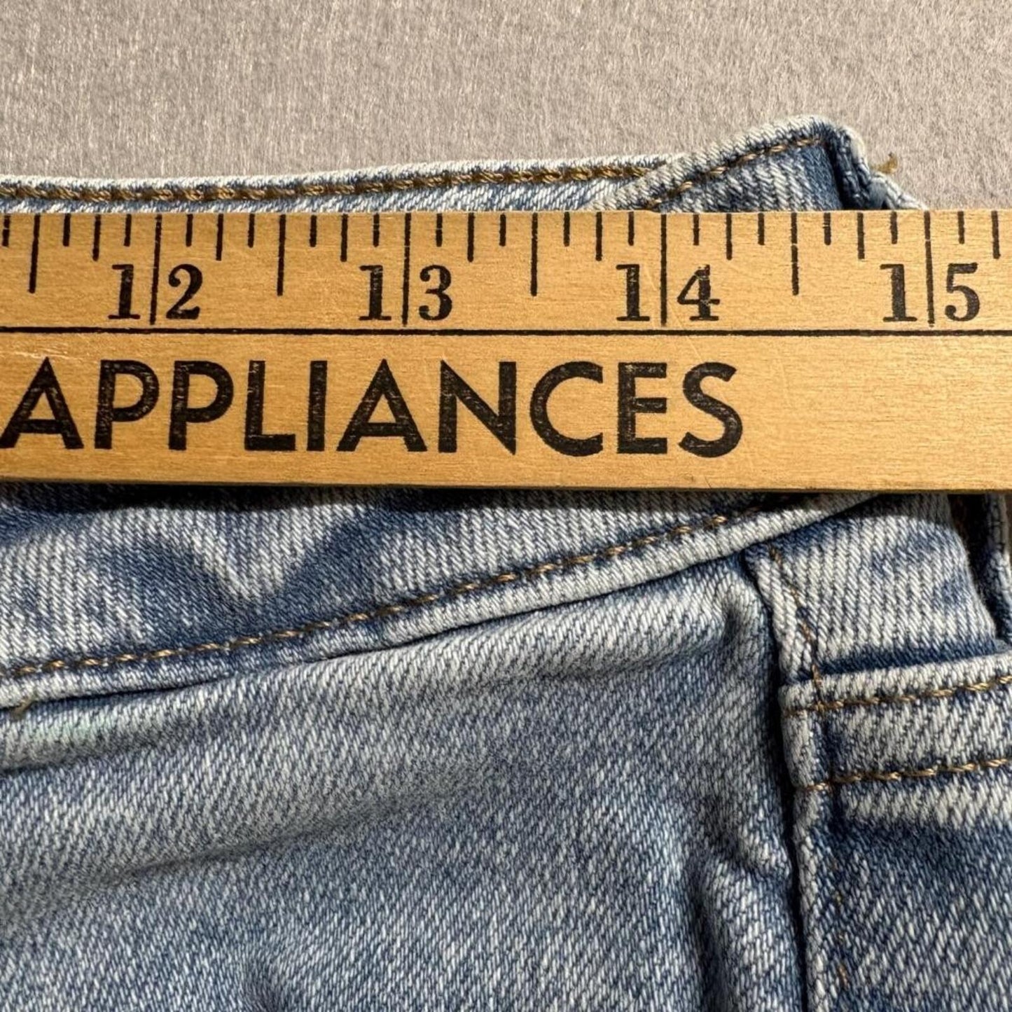 Express Slim Jeans Womens 29x30 Light Wash Blue Stretch Denim Mid Rise
