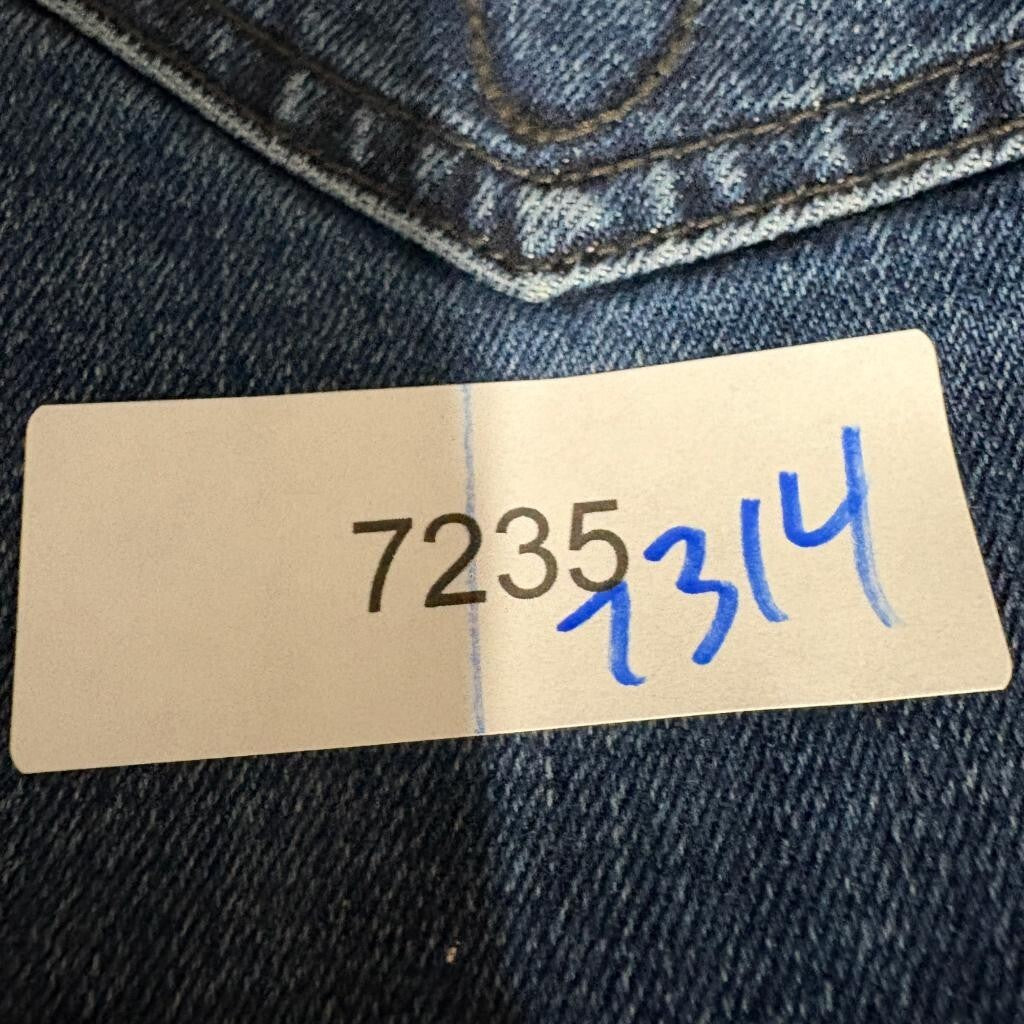 Calvin Klein Jeans Mens 40x32 Slim Straight Blue Denim Jeans Measured 40x30