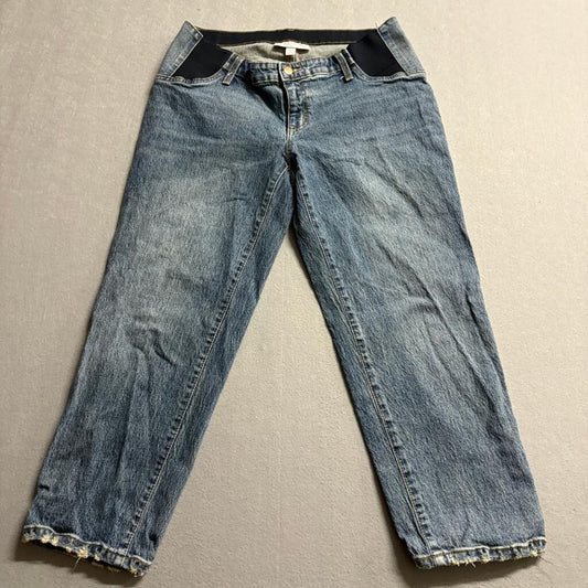 Isabel Maternity Ingrid Isabel Straight Leg Jeans Womens Size 8 Blue Denim