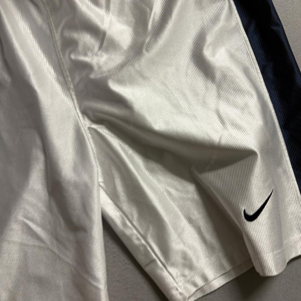 Vintage Nike Shiny Basketball Jersey Shorts Set Mens XL White Navy Made in Italy