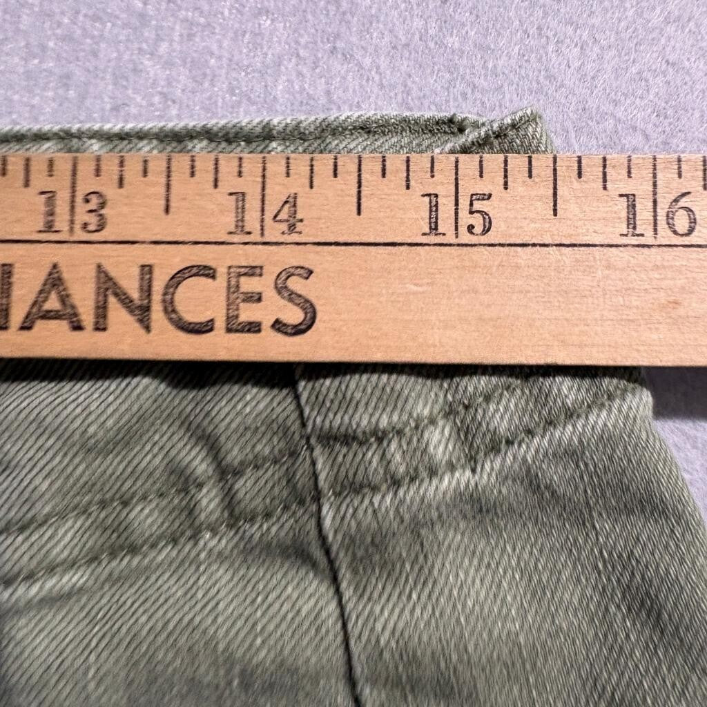 Universal Thread Wide Leg Utility Pants Womens Size 8 Green Cotton Lyocell Blend