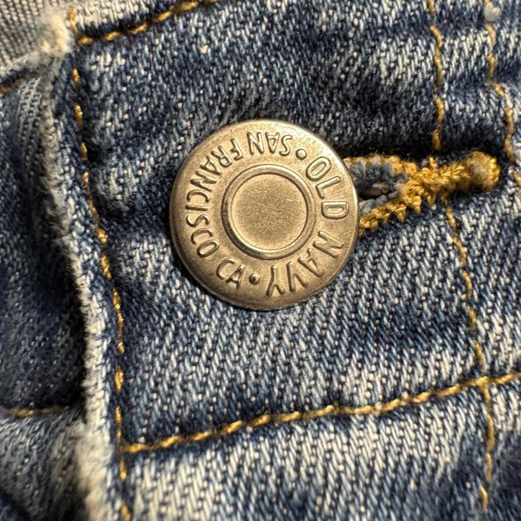 Old Navy OG Loose Jeans Womens Size 4 High Rise Secret Smooth Pockets Blue Denim