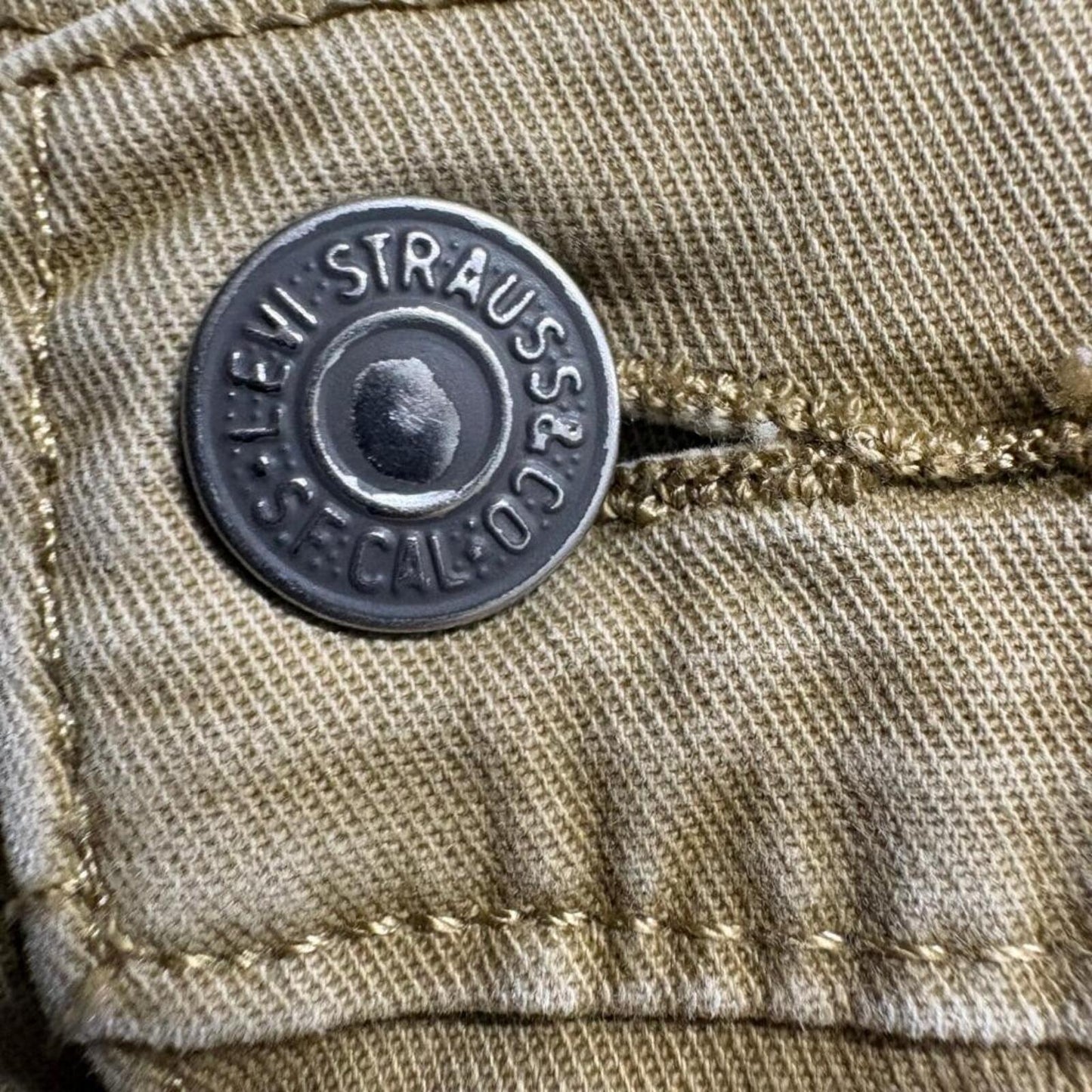 Levis 511 Slim Fit Pants Mens 29x32 Brown Khaki Cotton Blend Stretch Chino