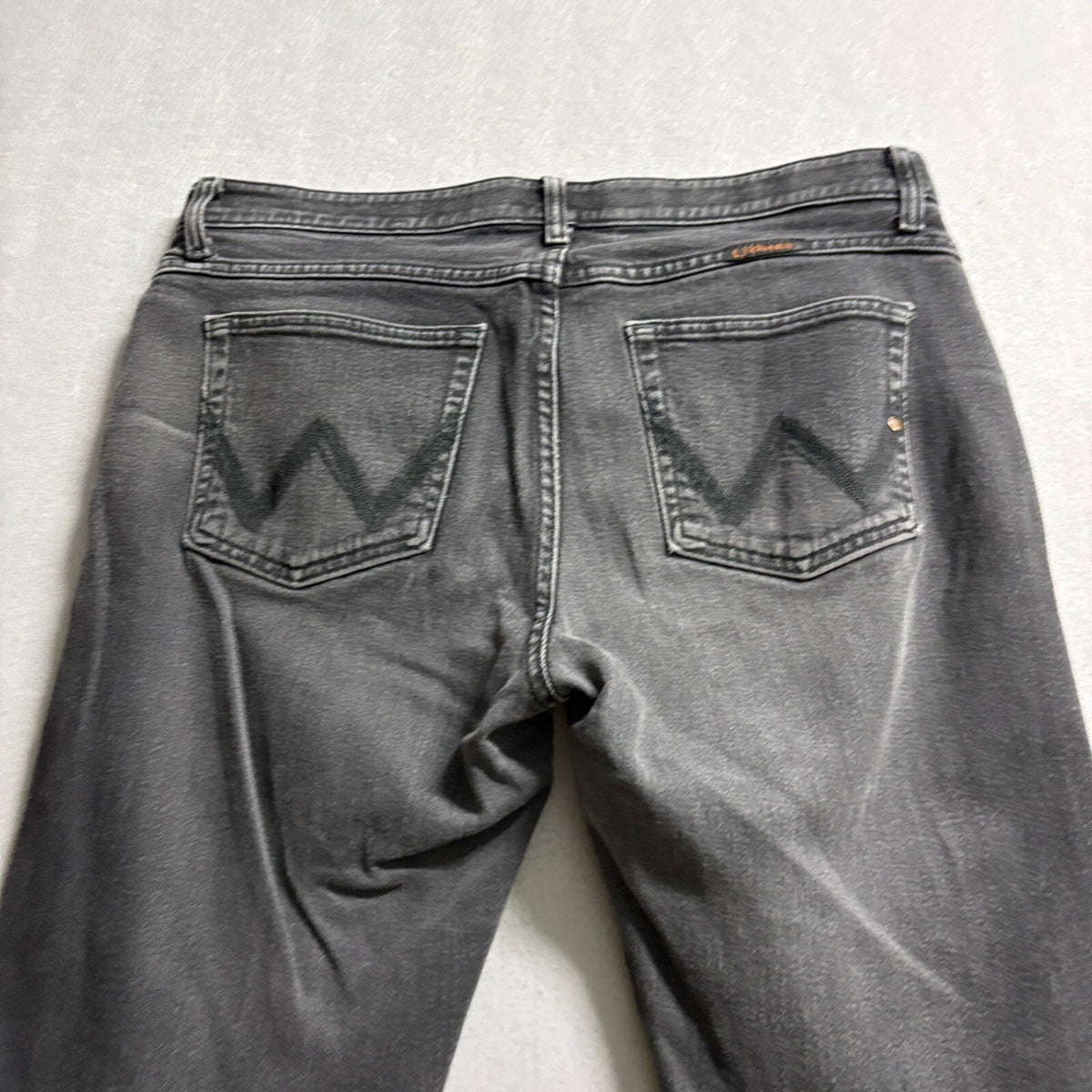 Wrangler Q-Baby Ultimate Riding Jeans Womens 15/16 x 34 Black Stretch Bootcut