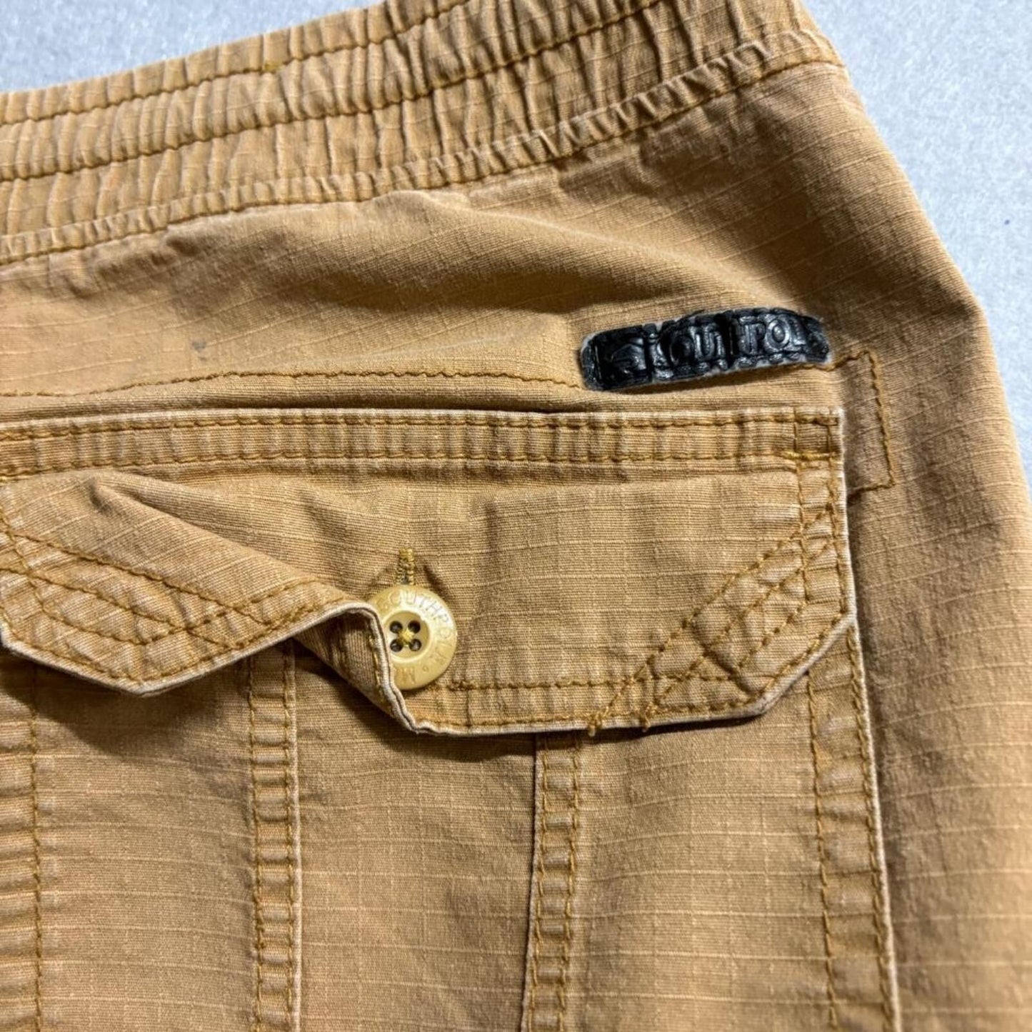 Southpole Flex Jogger Pants Mens 5XB Brown Cotton Spandex Cargo Utility Pants