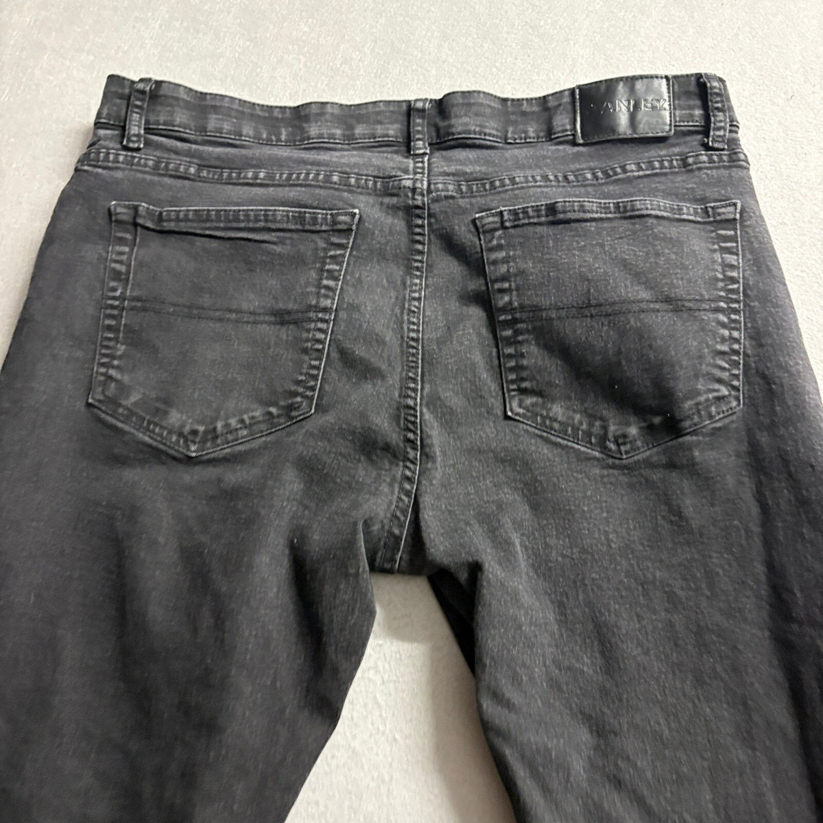 Stanley Flex Technology Mens Jeans 38x32 Black Stretch Denim Straight Leg