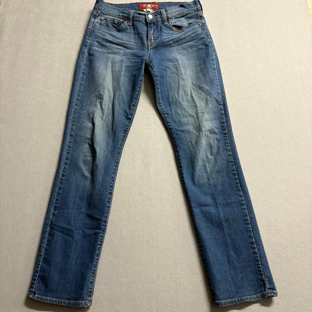 Lucky Brand Sofia Straight Jeans Womens Size 8 29 Regular Blue Denim Stretch
