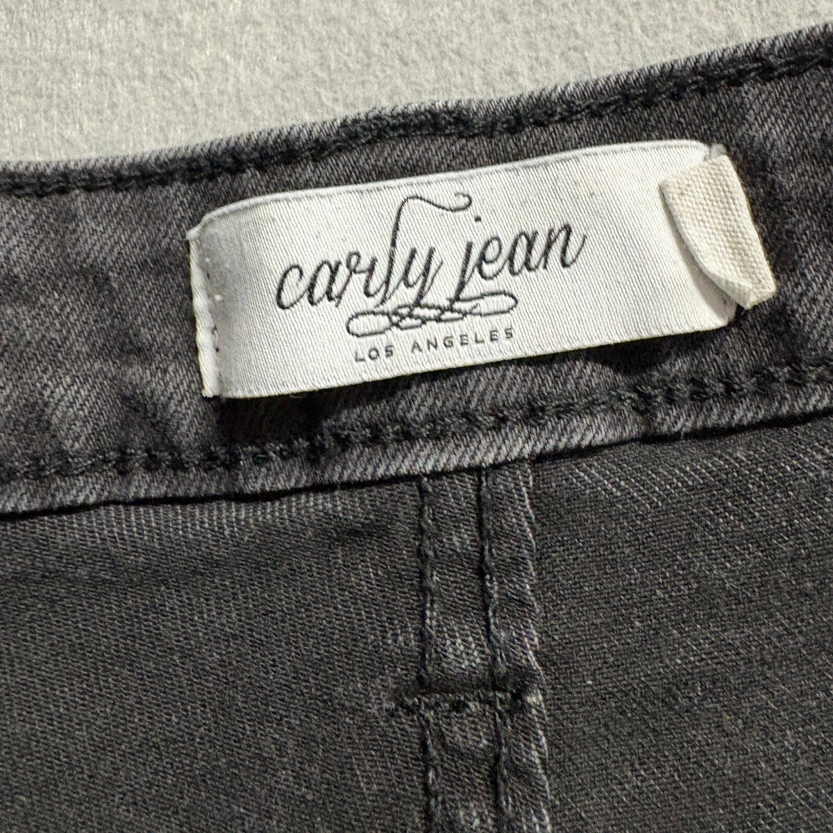 Carly Jean Los Angeles Womens Danny High Rise Raw Hem Button Fly Jeans Size