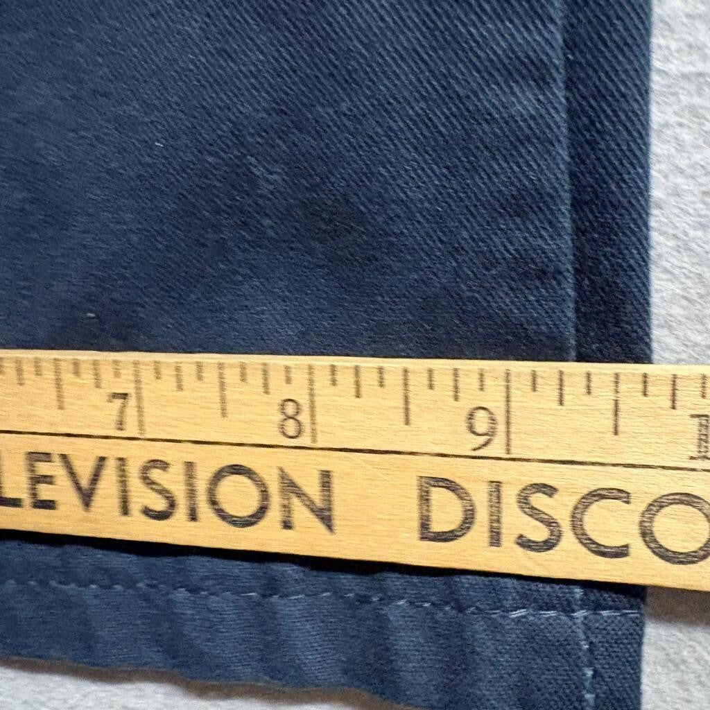 Genuine Dickies Mens Pants 36x32 Navy Blue Flat Front Workwear Chino