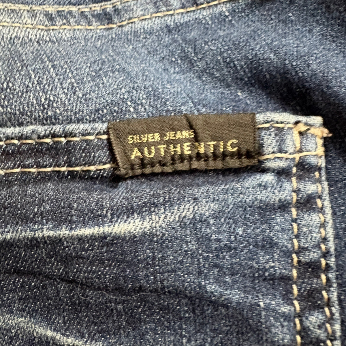 Silver Jeans Co Authentic Womens W4 L31 Curvy High Bootcut Blue Medium Wash