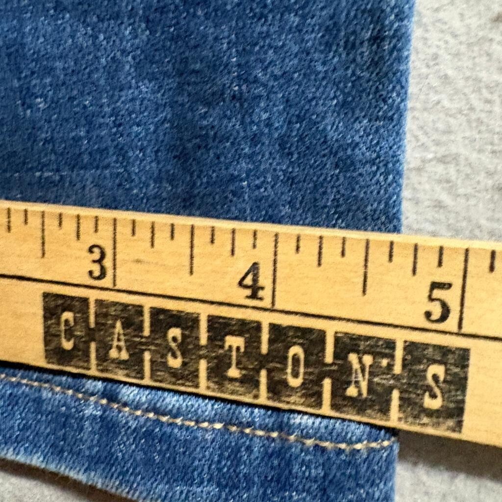 Levis 535 Super Skinny Jeans Womens 28 Distressed Ripped Knee Medium Wash Denim