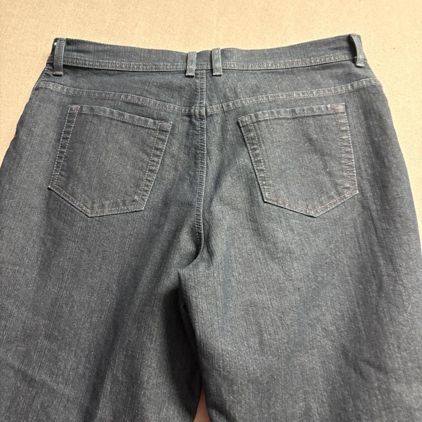 Gloria Vanderbilt Amanda Jeans Womens 16 Short Blue Denim Classic Fit Straight