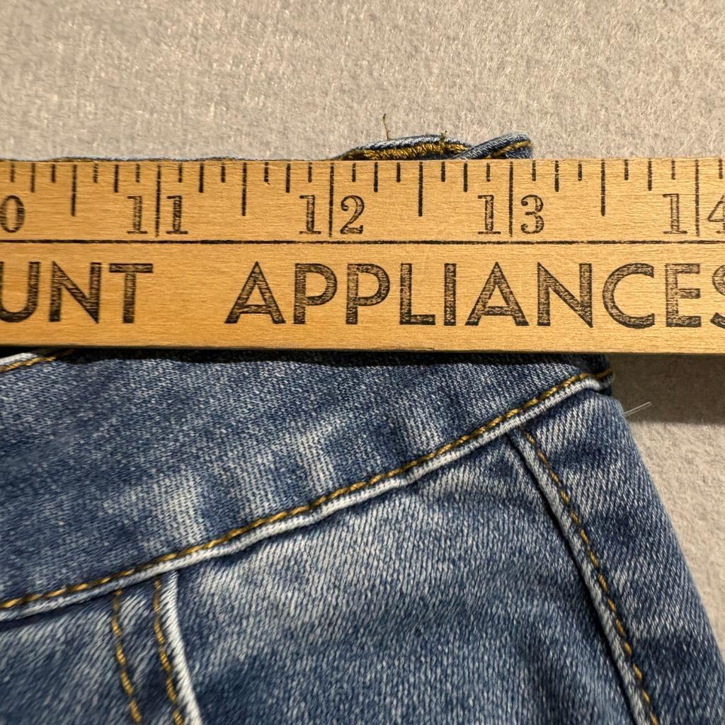 Sexy Fabulous Cargo Jeans Womens Size 9 Blue Denim High Rise Straight Leg