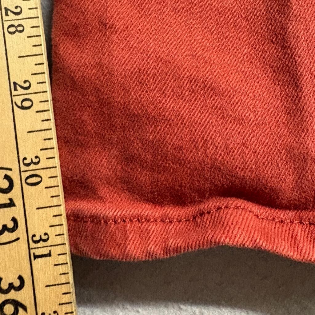 Wrangler Bootcut Jeans Girls Size 16 Regular Rust Orange Red Stretch Denim