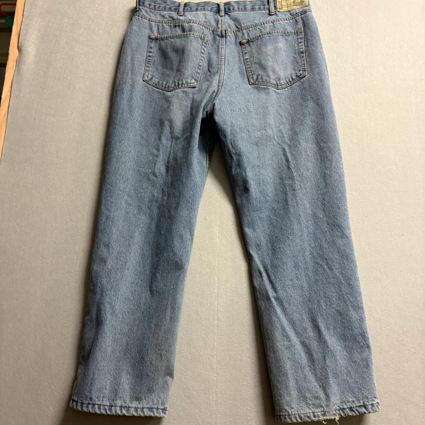 RedHead Fleece Lined Jeans Mens 38x32 Blue Denim Warm Insulated Work Pants 38x29
