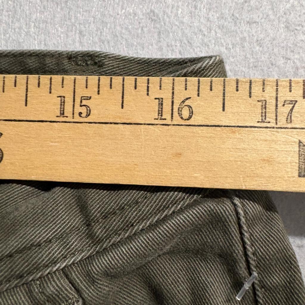 I Love Ugly Cargo Pants Womens Large Green Cotton Blend Cropped Utility
