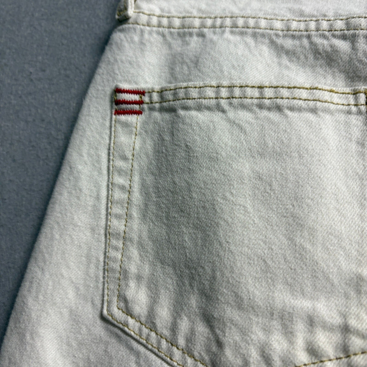 BDG Cowboy Jeans Womens 28 Off White Cream Denim High Rise Straight Leg