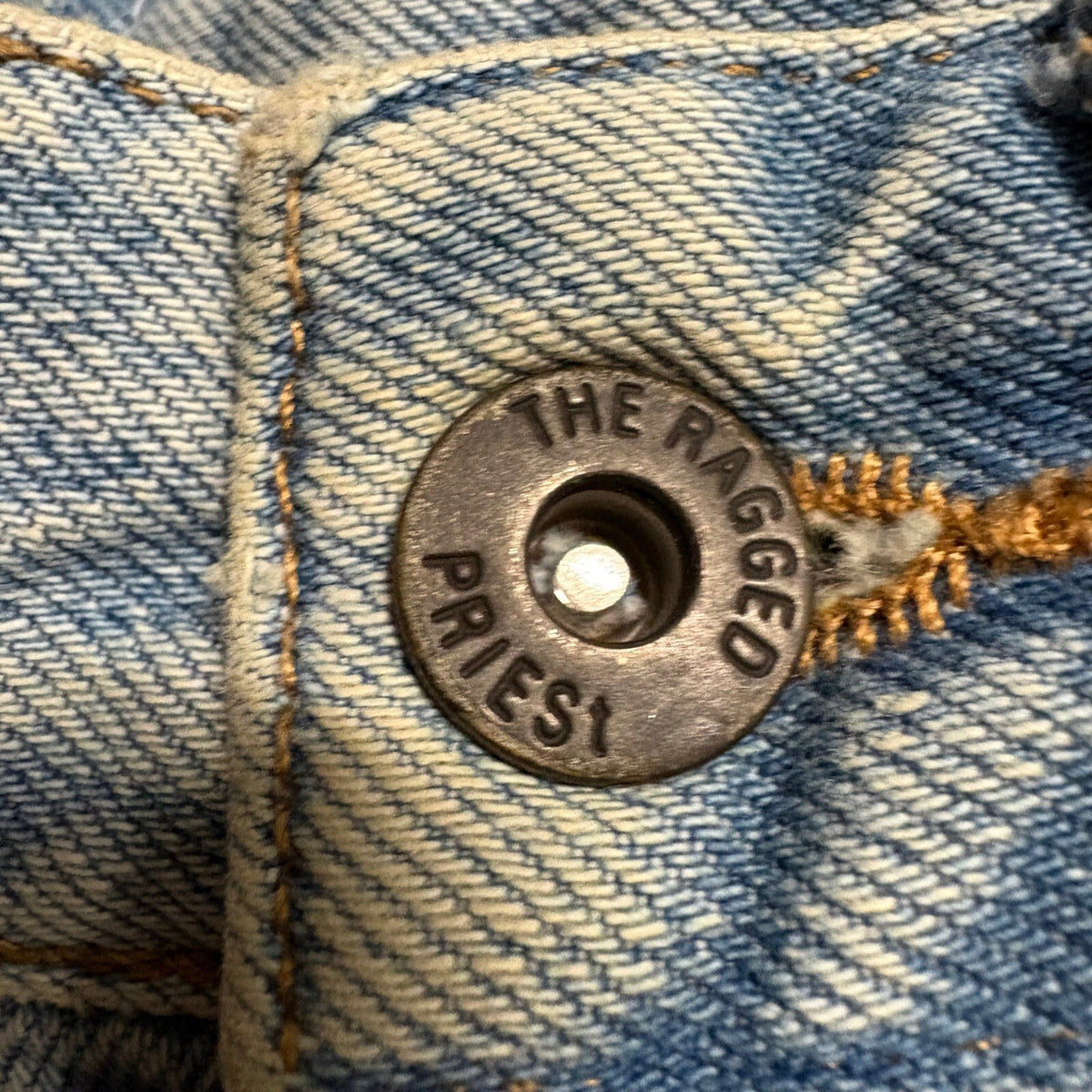 The Ragged Priest Jeans Womens 24 Light Wash Denim High Rise Straight Leg