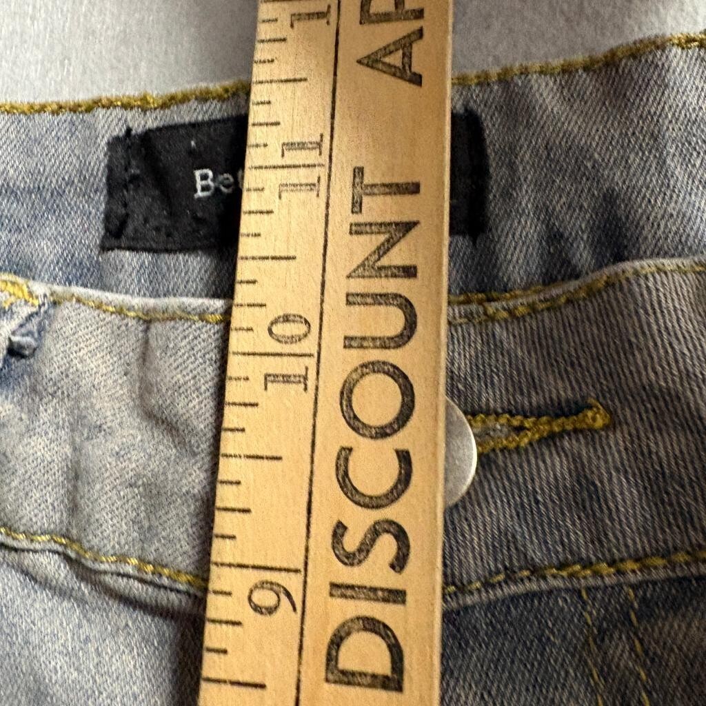 Between Us Womens Cargo Jeans Size 5 Gray Denim High Rise Straight Leg Stretch