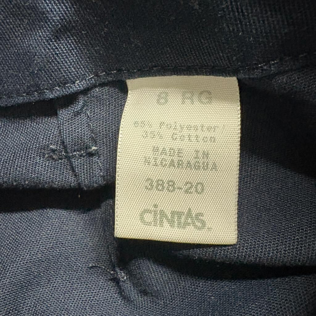 Cintas Susan Fit Womens Cargo Pants Size 8 RG Navy Blue Workwear Uniform