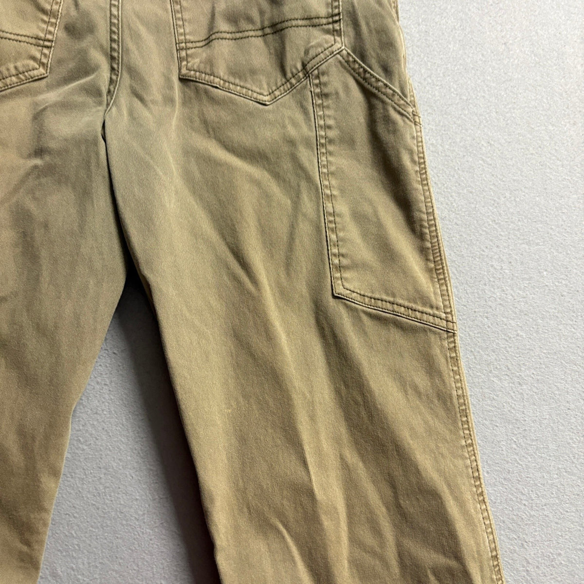 Woolrich Women's Khaki Stretch Pants Size 34/32 Brown Cotton Blend Straight Leg