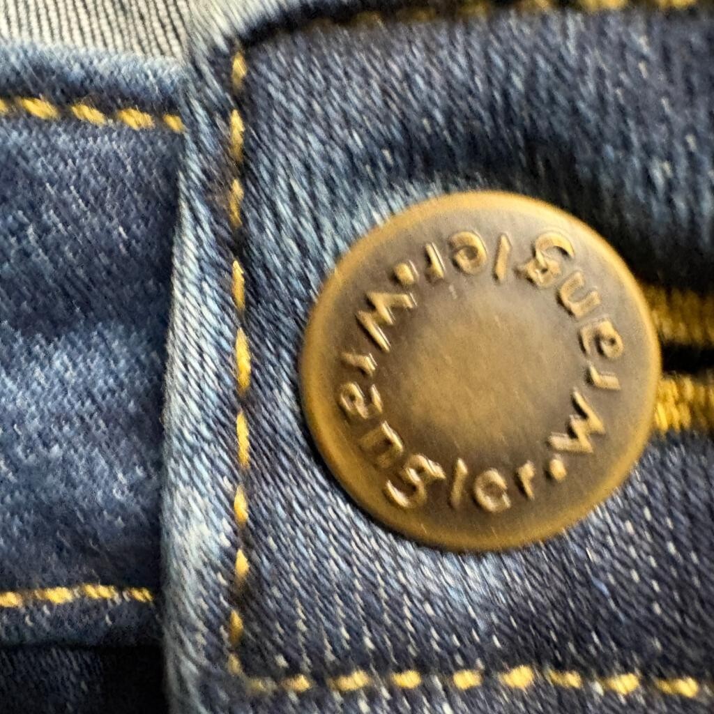 Wrangler High Rise Kick Flare Jeans Womens 20W Blue Denim Stretch Cuffed Crop