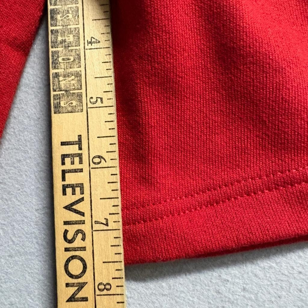 Vintage JE Morgan Sweat Shorts Mens Large Red Fleece Drawstring Made in USA