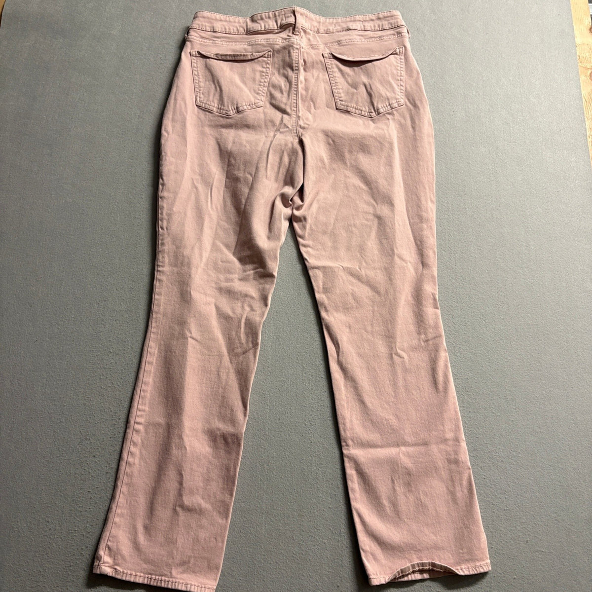 NYDJ Marilyn Straight Jeans Womens Size 14 Pink Lift Tuck Stretch Denim Pants