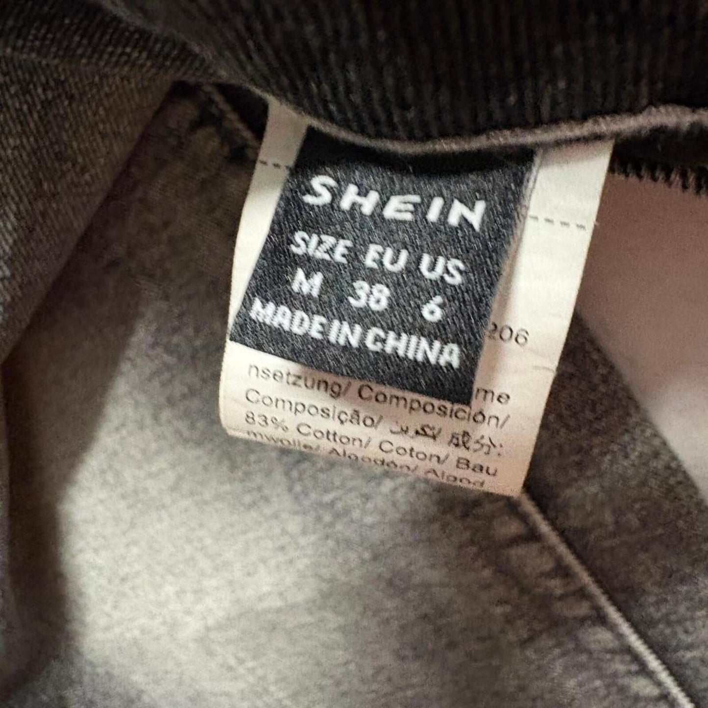 Shein Jeans Womens Size 6 Gray Acid Wash Wide Leg High Rise Denim Pants