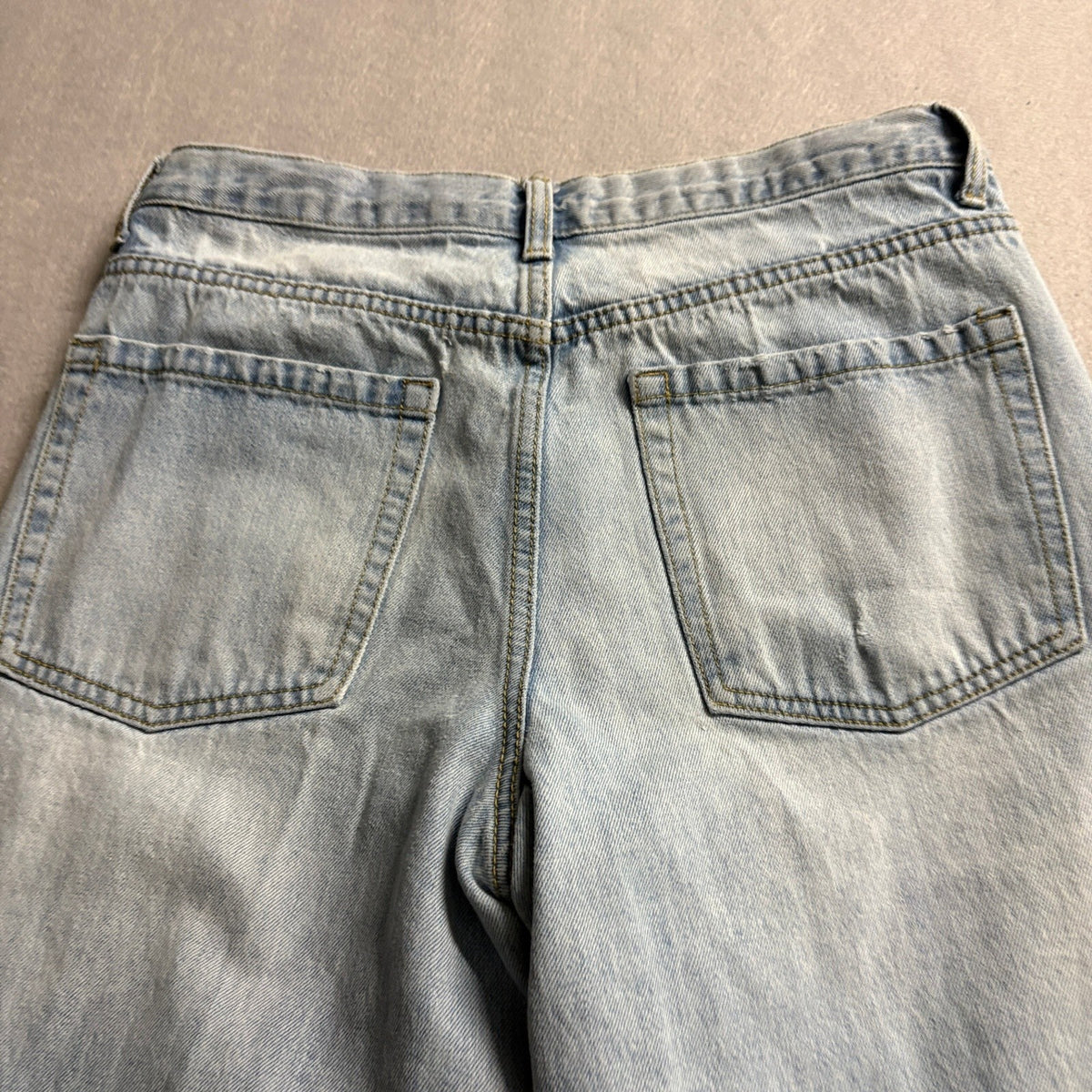J. Galt Brandy Melville Wide Leg Jeans Womens Size Small Light Wash High Rise
