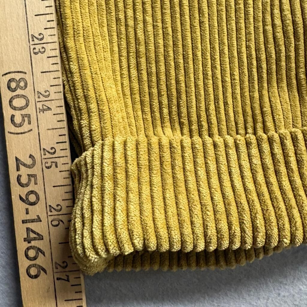 Wild Fable Corduroy Pants Womens 6 Yellow Gold High Rise Belted Tapered Pleated